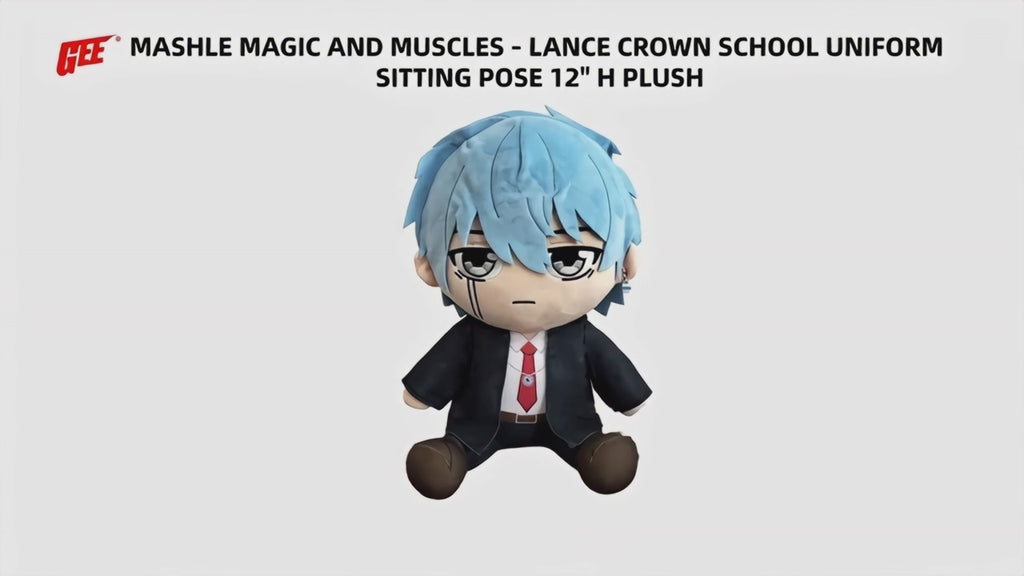 Mashle Magic and Muscles - Lance Crown Sitting Plush 12"