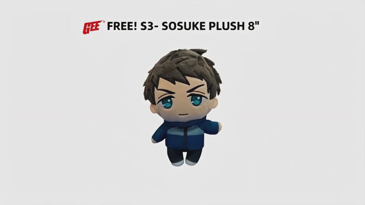 Free S1 & S3 - Sosuke Yamazaki Plush 8"H
