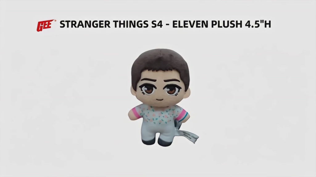 Stranger Things Season 4 - Eleven Mini Plush w/ Spring Clip 4.5" H