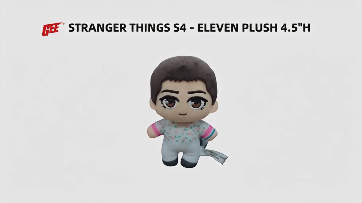 Stranger Things Season 4 - Eleven Mini Plush w/ Spring Clip 4.5" H