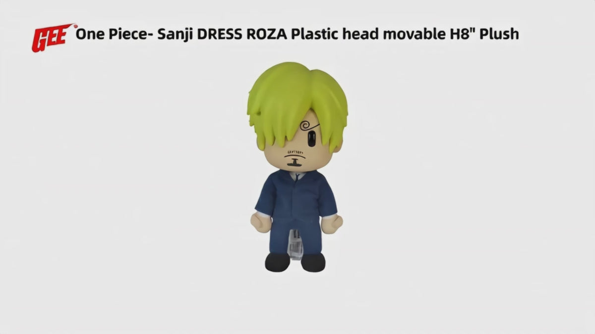 One Piece: Vinsmoke Sanji (Dressrosa Arc) Figurekey Plush 8" H