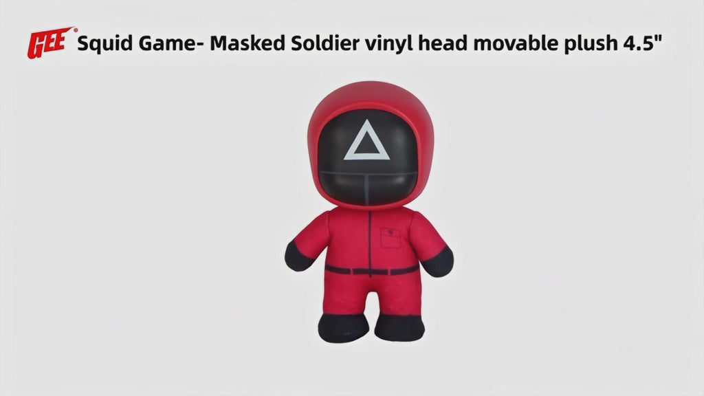 Squid Game - Masked Soldier (Triangle) Figurekey Plush 4.5" H