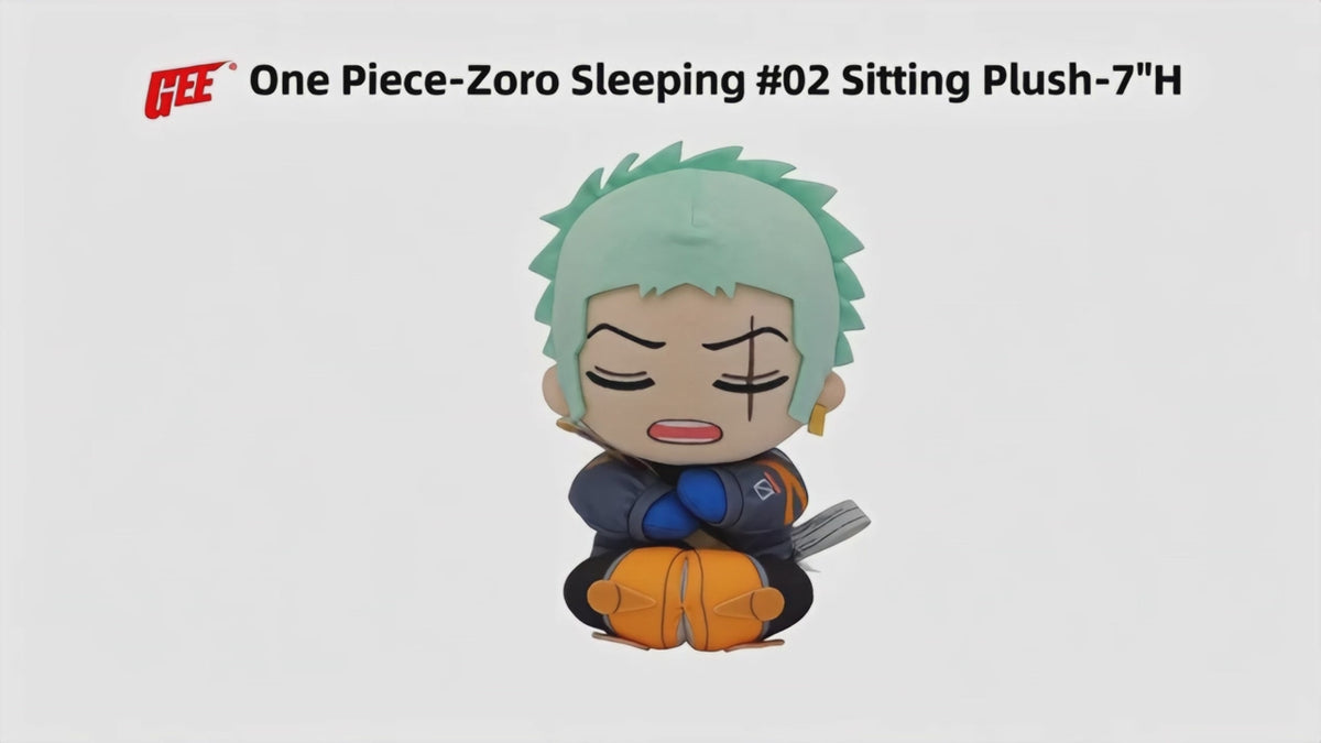 ONE PIECE - ZORO SLEEPING #02 SITTING PLUSH 7"H