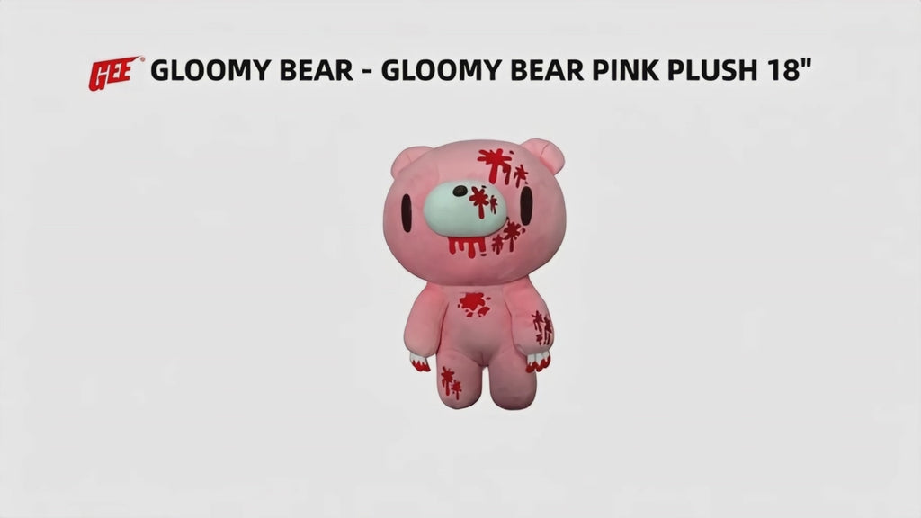 Gloomy Bear And Gloomy - Pink Gloomy Bear And Gloomy Plush 18"H