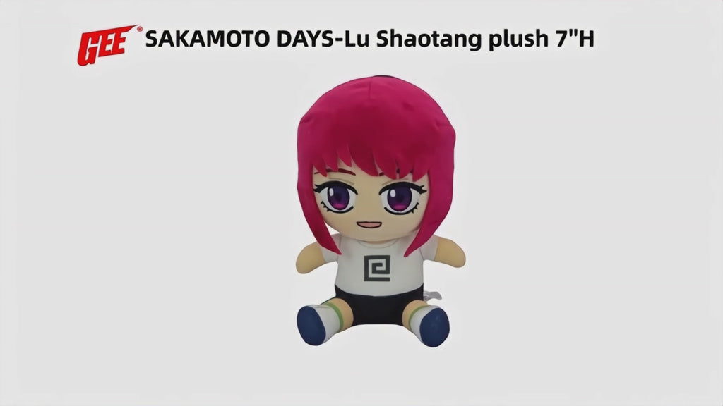 Sakamoto Days - Lu Shaotang Sitting Pose Plush 7" H
