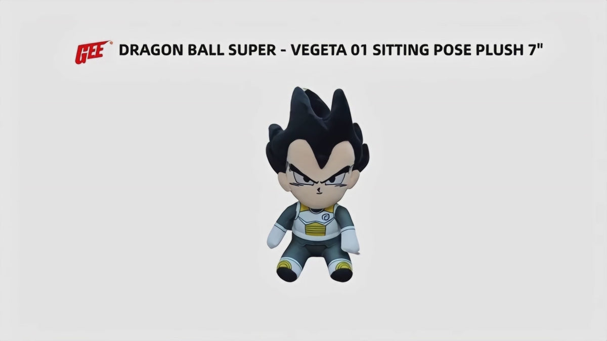 Dragon Ball Super - Vegeta 01 Sitting Pose Plush 7"H