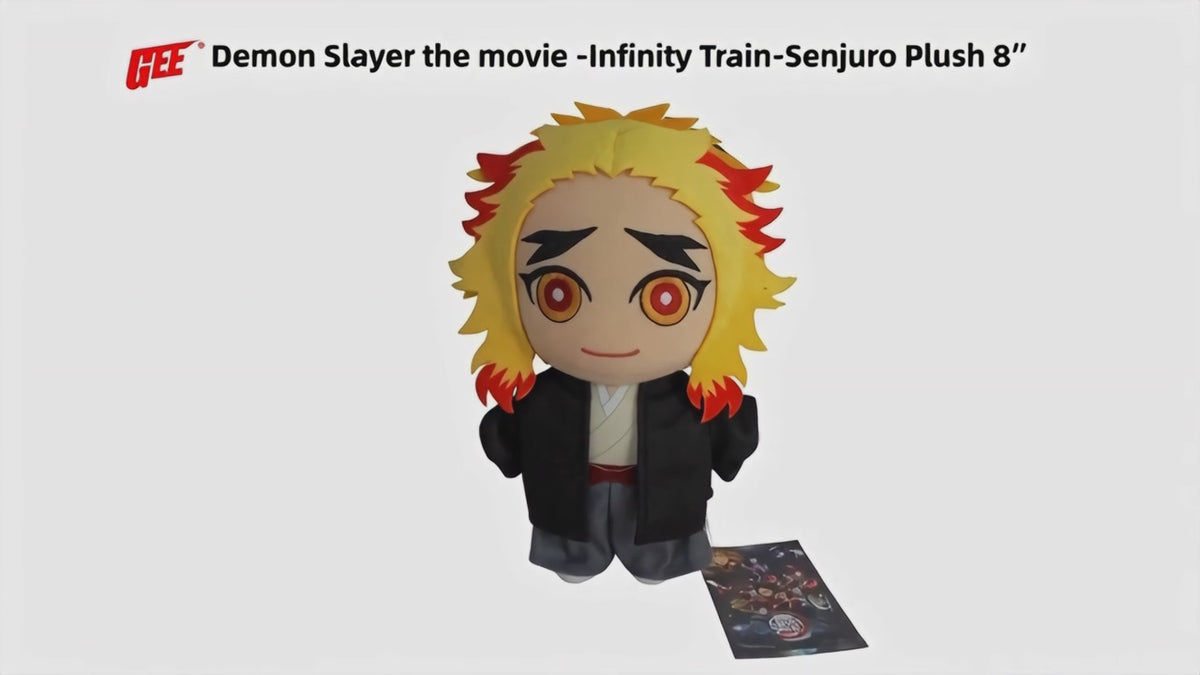 Demon Slayet The Movie: Infinity Train - Senjuro Rengoku Plush 8"H