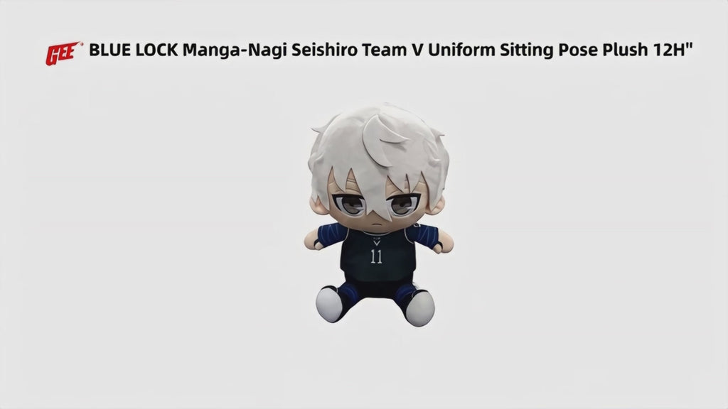 BLUE LOCK (COMIC) - NAGI SEISHIRO TEAM V UNIFORM SITTING POSE PLUSH 12"H