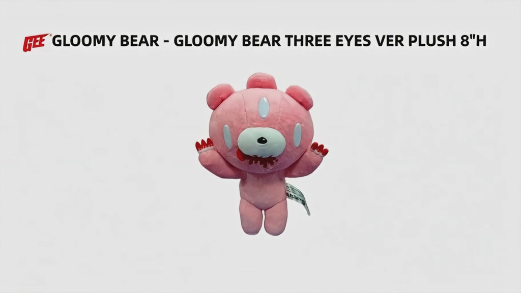 GLOOMY BEAR - GLOOMY BEAR THREE EYES VER PLUSH 8"H