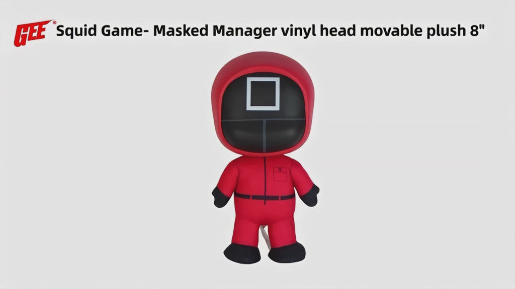 Squid Game - Masked Managers (Square) Figurekey Plush 8"H