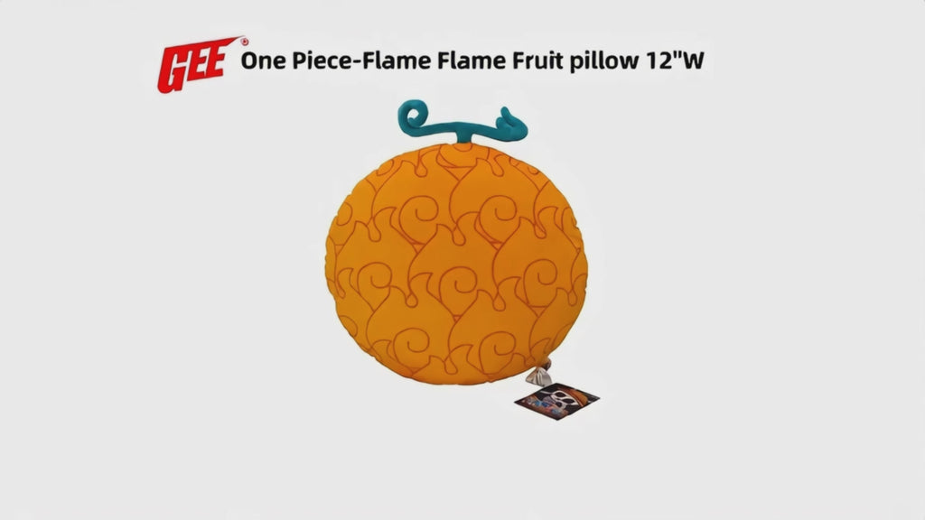 One Piece - Flame Flame Fruit (Mera Mera no Mi) Plush Pillow 12" H