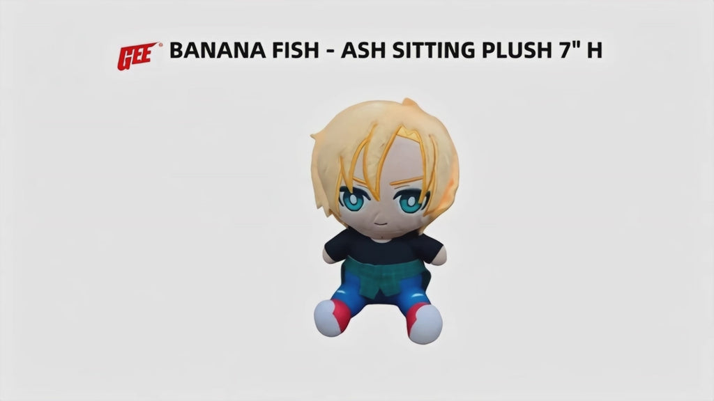 Banana Fish - Ash Lynx Sitting Plush 7"H