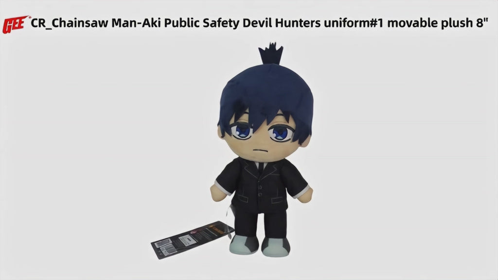 Chainsaw Man - Aki Hayakawa Public Safety Devil Hunters Uniform #1 Movable Ver Plush 8"H