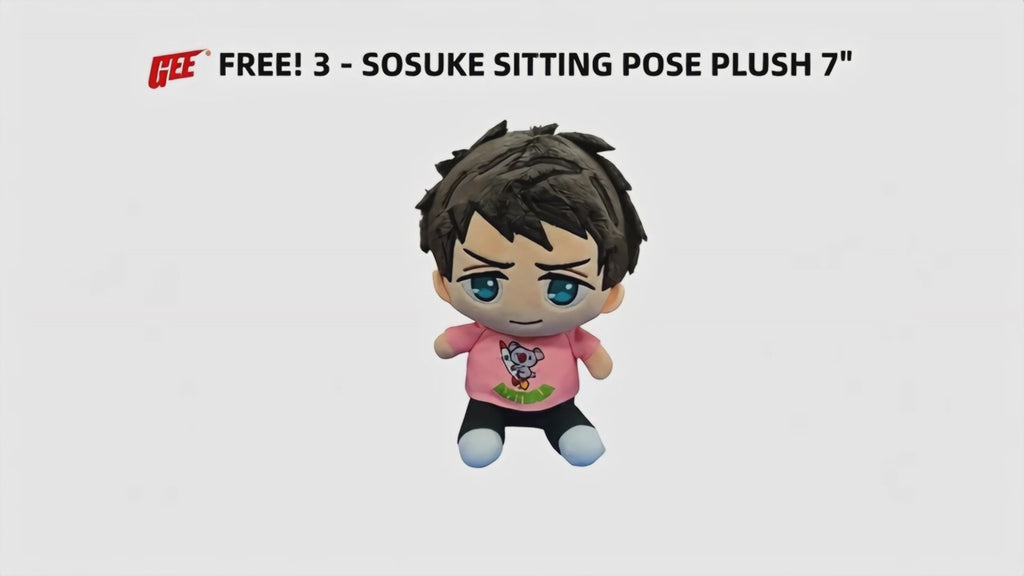 Free! S3 - Sosuke Yamazaki Sitting Pose Plush 7"H