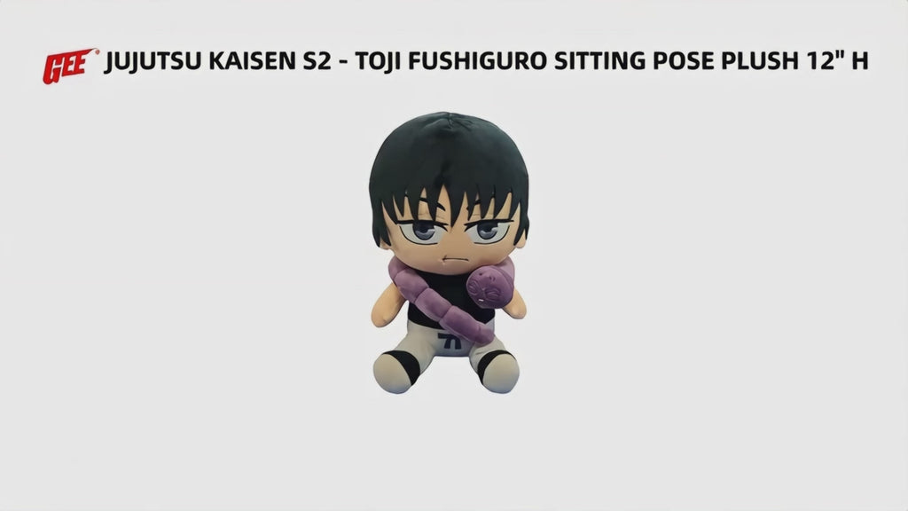 JUJUTSU KAISEN S2 - TOJI FUSHIGURO SITTING POSE PLUSH 12" H