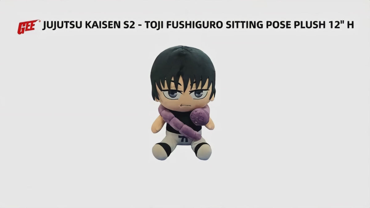 JUJUTSU KAISEN S2 - TOJI FUSHIGURO SITTING POSE PLUSH 12" H