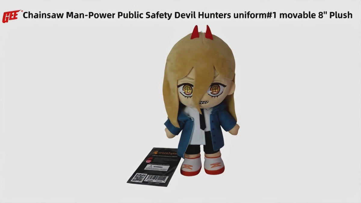 Chainsaw Man - Power Public Safety Devil Hunters Uniform #1 Movable Ver Plush 8"H