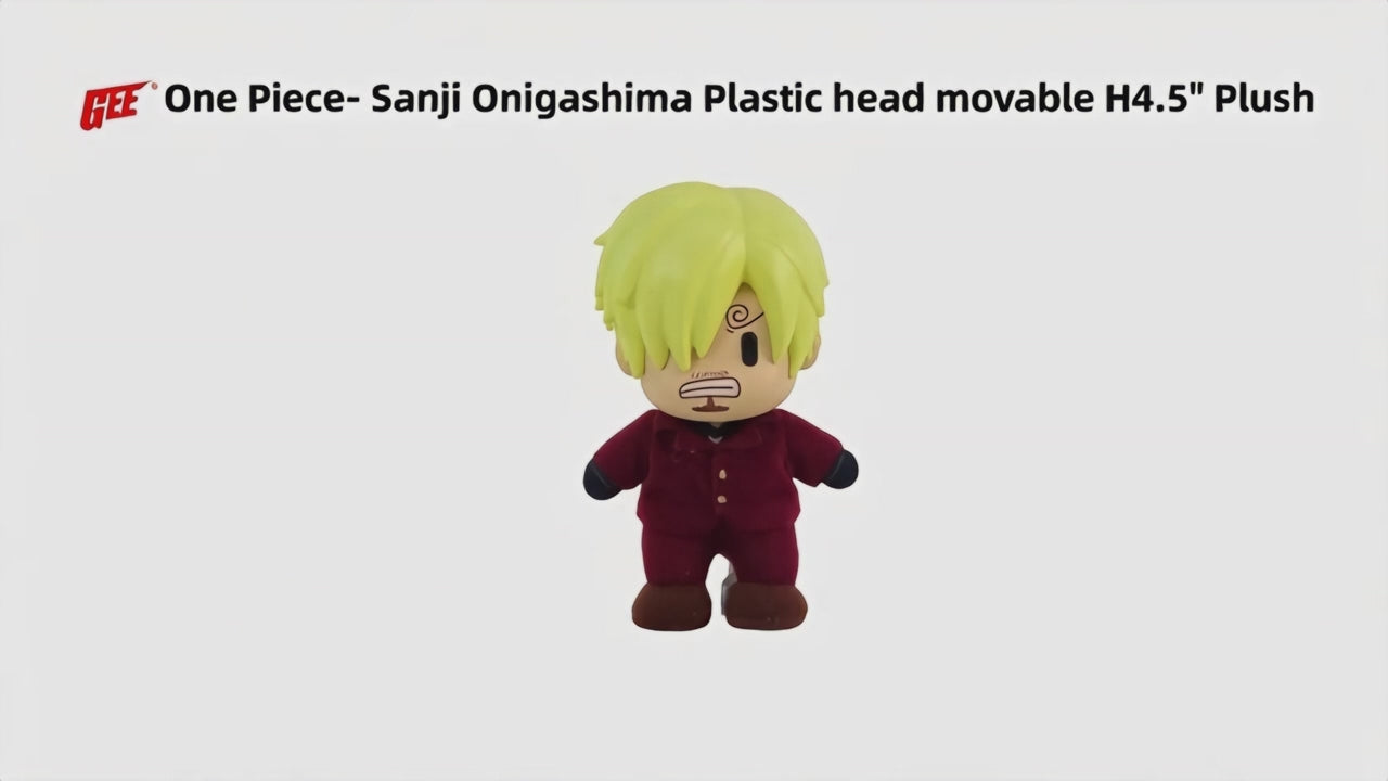 One Piece: Vinsmoke Sanji (Onigashima Arc) Figurekey Plush 4.5" H