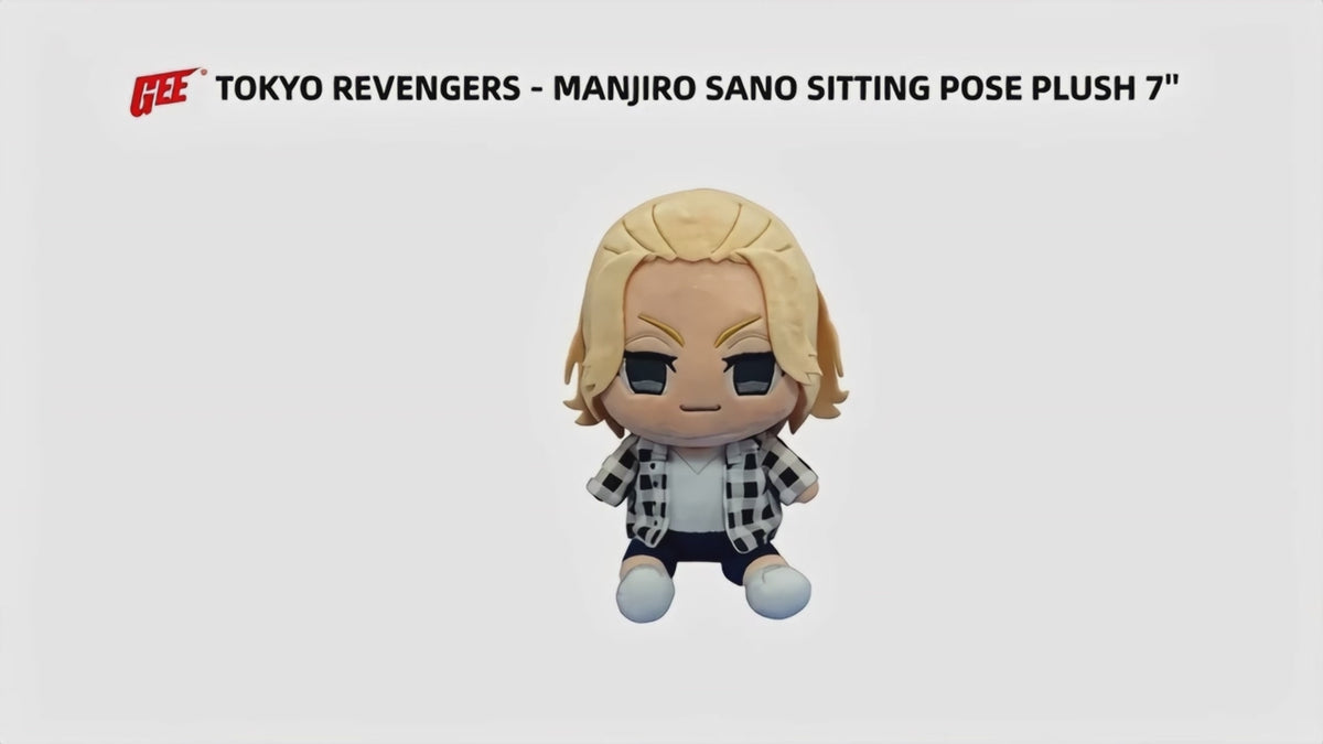 Tokyo Revengers - Manjiro Sano Sitting Pose Plush 7"H