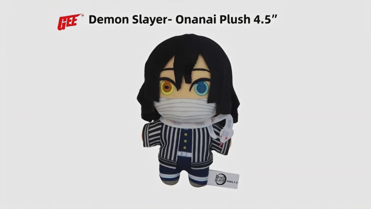 Demon Slayer - Obanai Iguro Mini Plush w/ Spring Hook 4.5" H