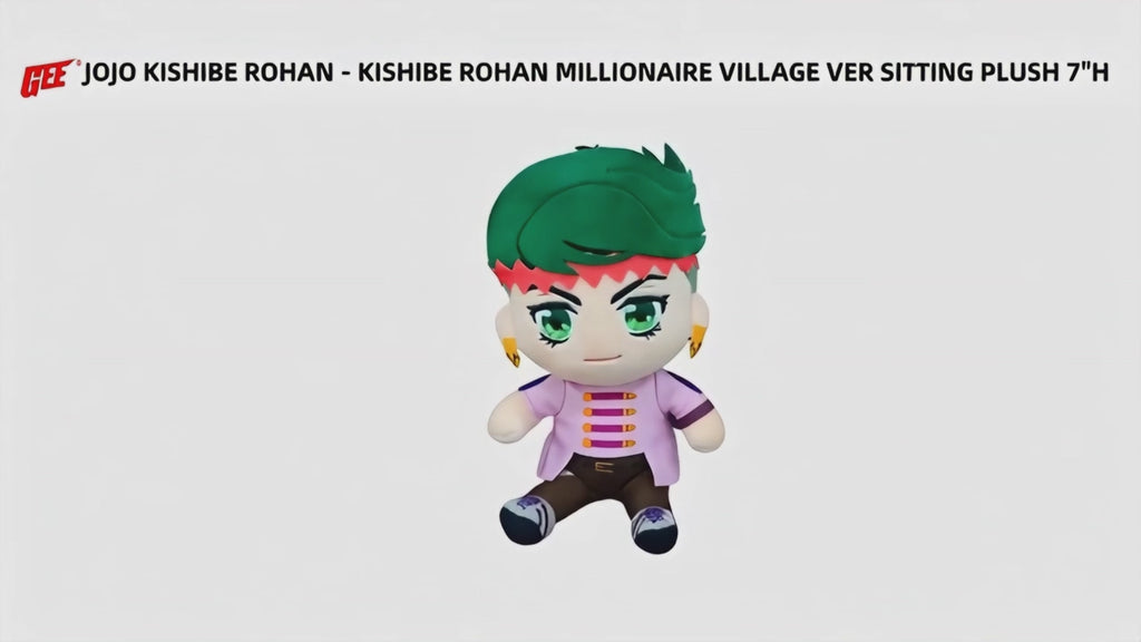 Jojo's Bizarre Adventure - Kishibe Rohan (Millionaire's Village) Sitting Plush 7"