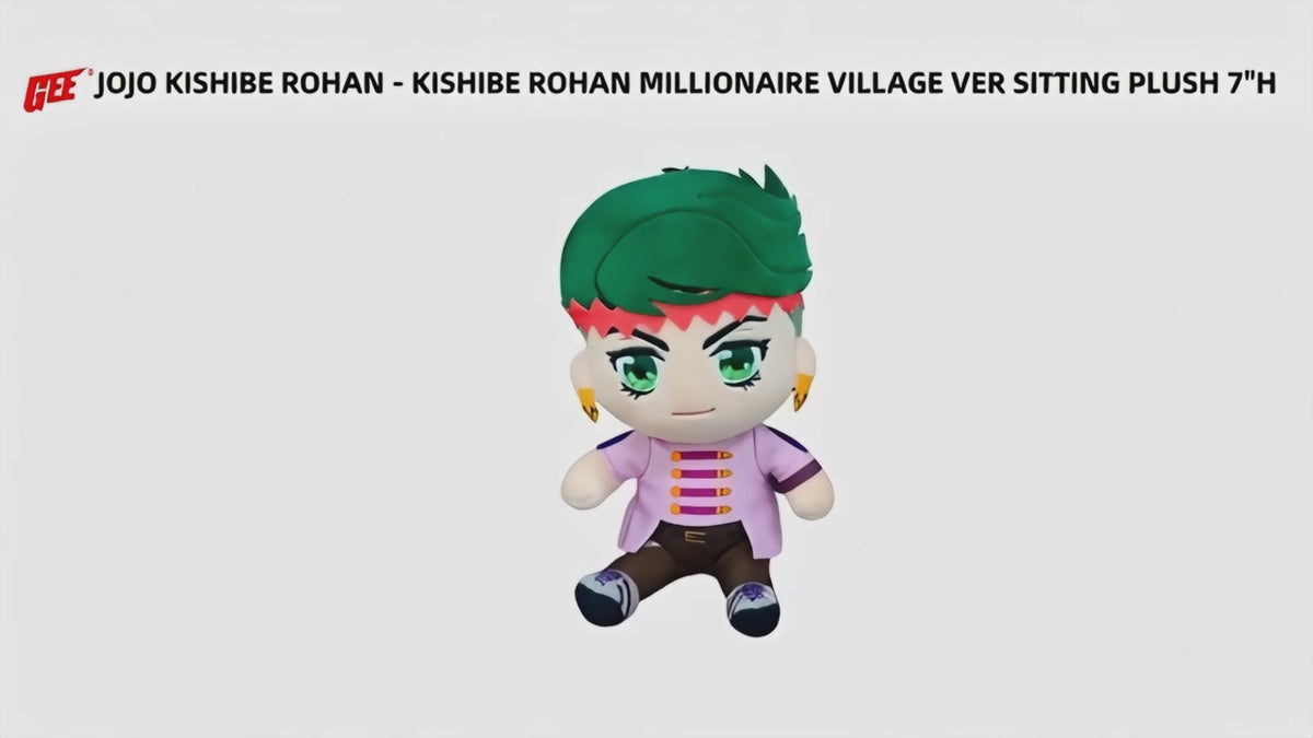 Jojo's Bizarre Adventure - Kishibe Rohan (Millionaire's Village) Sitting Plush 7"