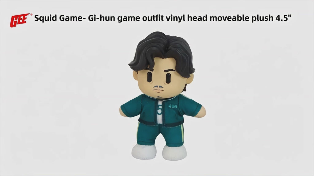 Squid Game: Gi-Hun (Player 456) Figurekey Plush Figure 4.5"