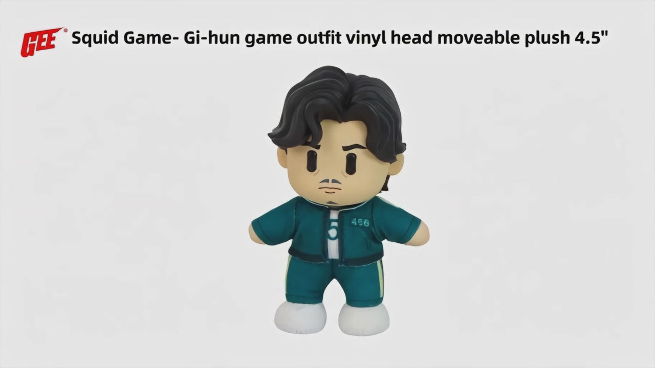 Squid Game: Gi-Hun (Player 456) Figurekey Plush Figure 4.5"