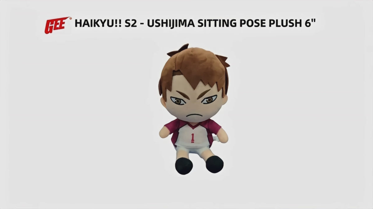 Haikyuu!! S2 - Wakatoshi Ushijima Sitting Pose Plush 7"H