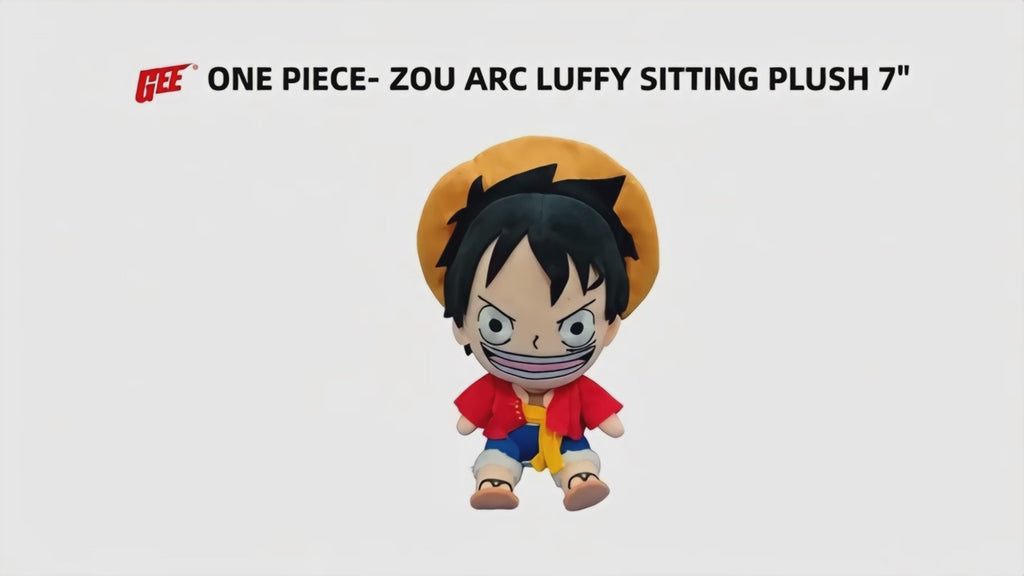 One Piece - Zou Arc Monkey D. Luffy Sitting Plush 7"H