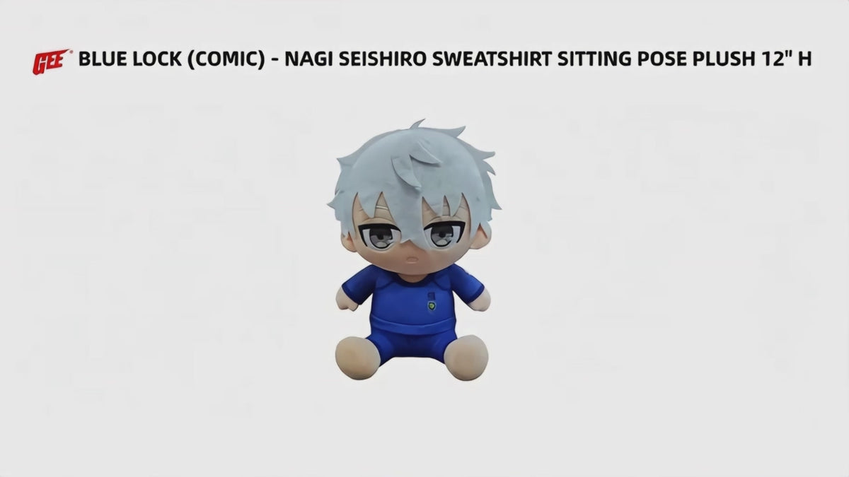 BLUE LOCK (COMIC) - NAGI SEISHIRO SWEATSHIRT SITTING POSE PLUSH 12" H
