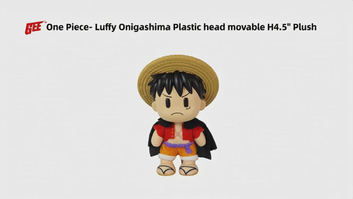 One Piece: Monkey D. Luffy (Onigashima Arc) Figurekey Plush 4.5" H
