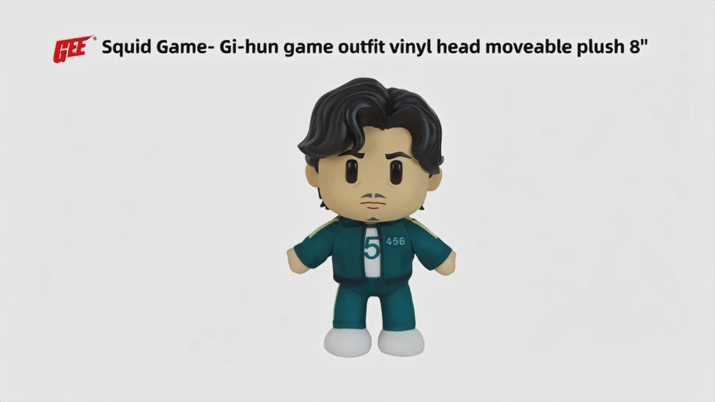 Squid Game: Gi-Hun (Player 456) Figurekey Plush Figure 8"H