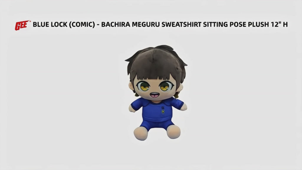 BLUE LOCK (COMIC) - BACHIRA MEGURU SWEATSHIRT SITTING POSE PLUSH 12" H