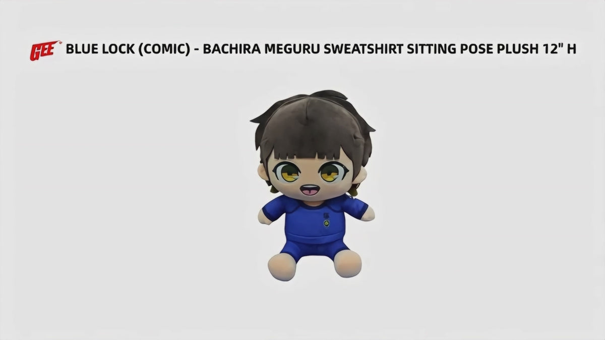 BLUE LOCK (COMIC) - BACHIRA MEGURU SWEATSHIRT SITTING POSE PLUSH 12" H
