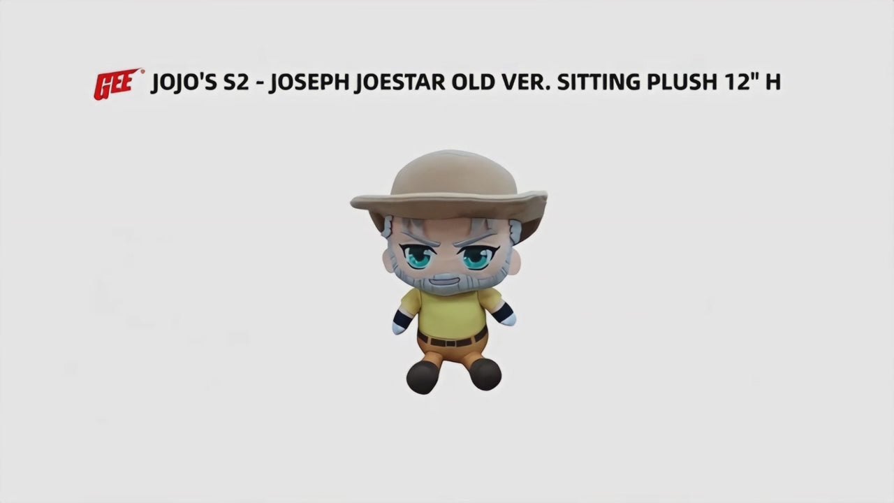 JOJO'S S2 - JOSEPH JOESTAR OLD VER. SITTING PLUSH 12" H