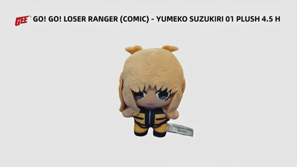 GO! GO! LOSER RANGER (COMIC) - YUMEKO SUZUKIRI 01 PLUSH 4.5 H