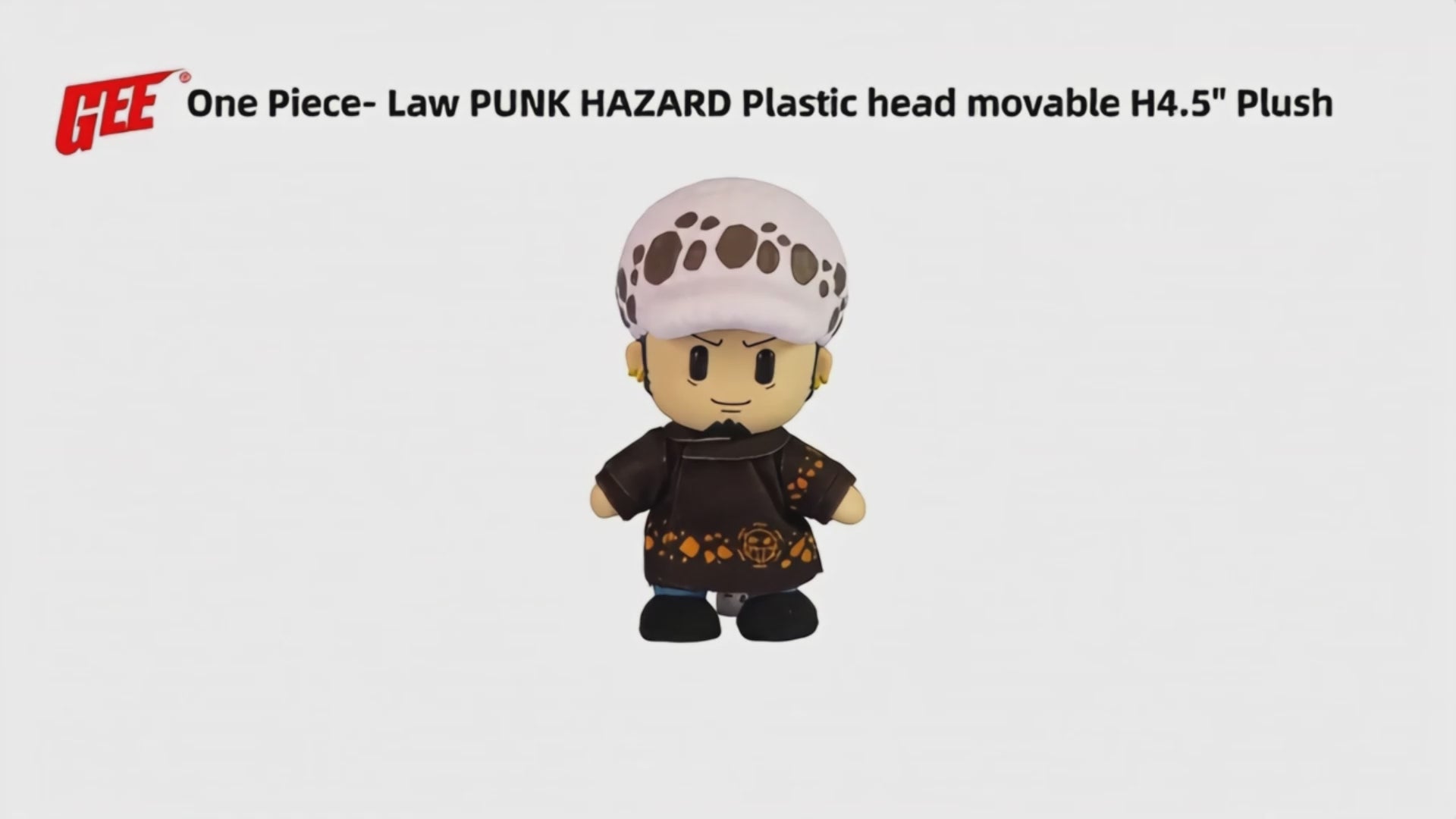 One Piece - Trafalgar D. Water Law (Punk Hazard) Figurekey Plush 4.5" H