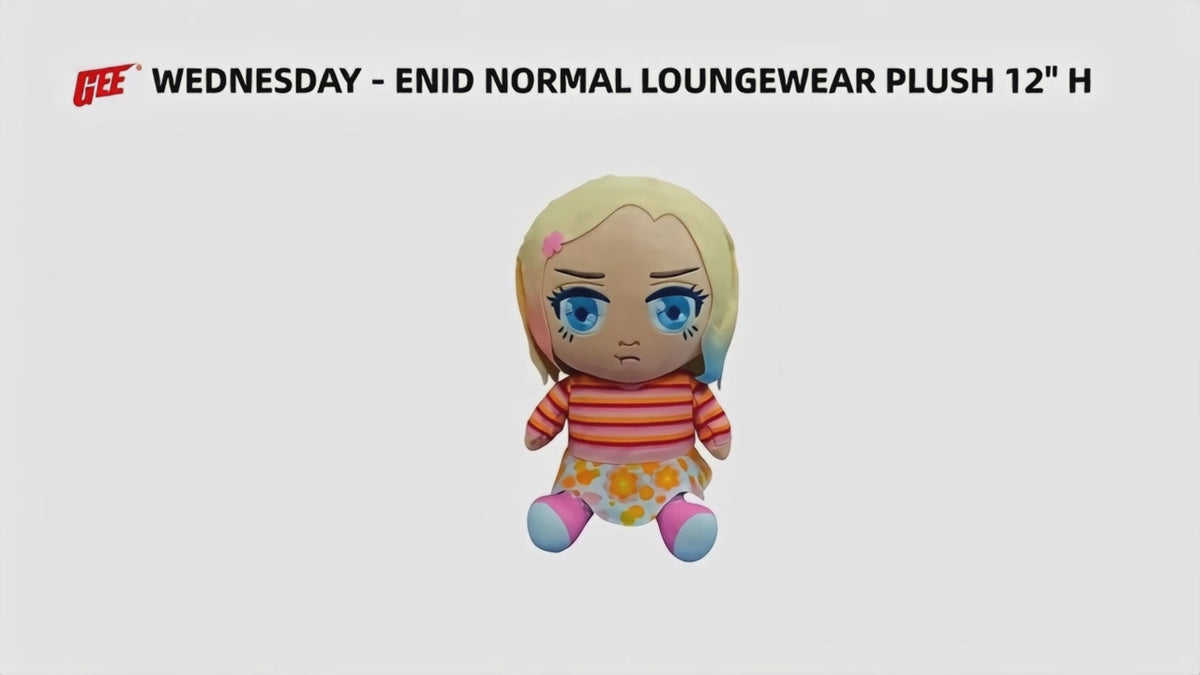 Wednesday - Enid Sinclair (Loungewear) Sitting Pose Plush 12" H