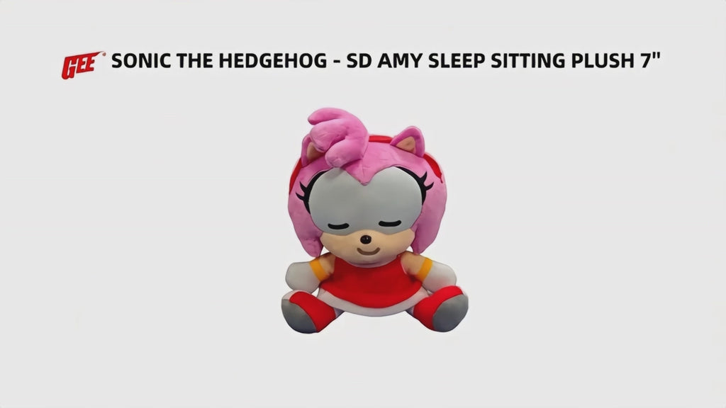 Sonic The Hedgehog - SD Amy Rose Sleep Sitting Plush 7"H