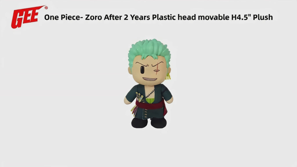 One Piece - Roronoa Zoro (Return to Sabaody Arc) FigureKey Plush 4.5"H