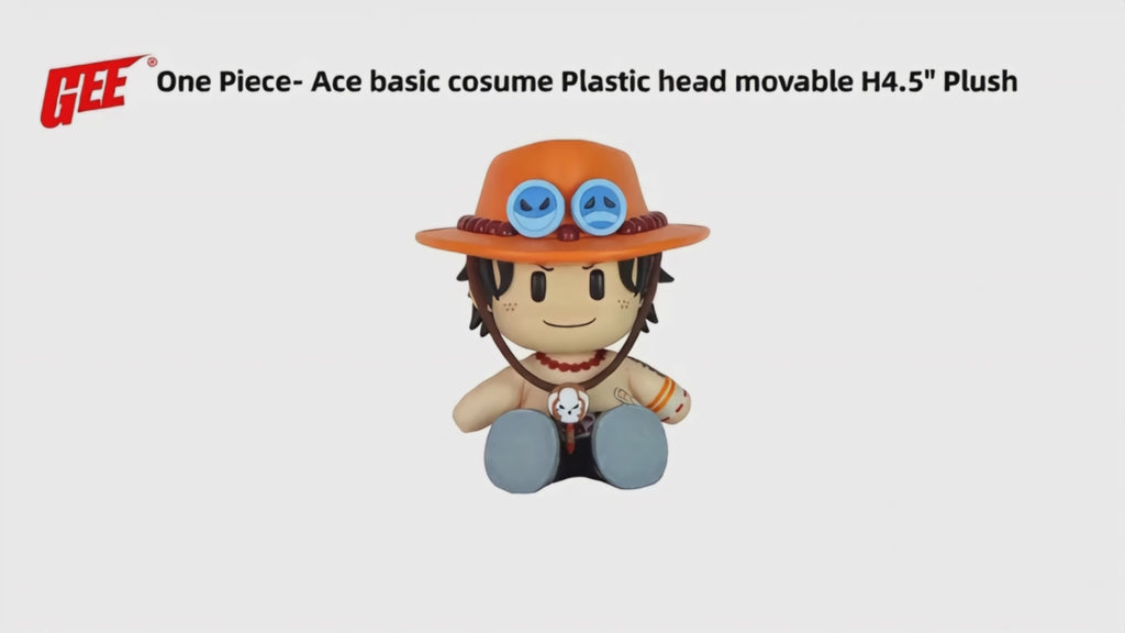 One Piece: Portgas D. Ace Figurekey Plush 4.5" H