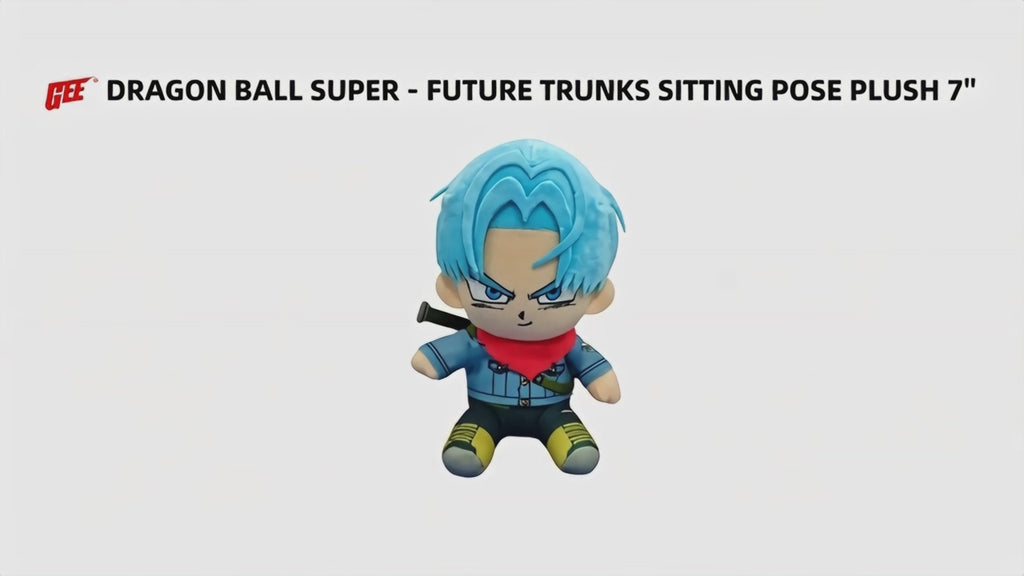 Dragon Ball Super - Future Trunks Sitting Plush 7" H