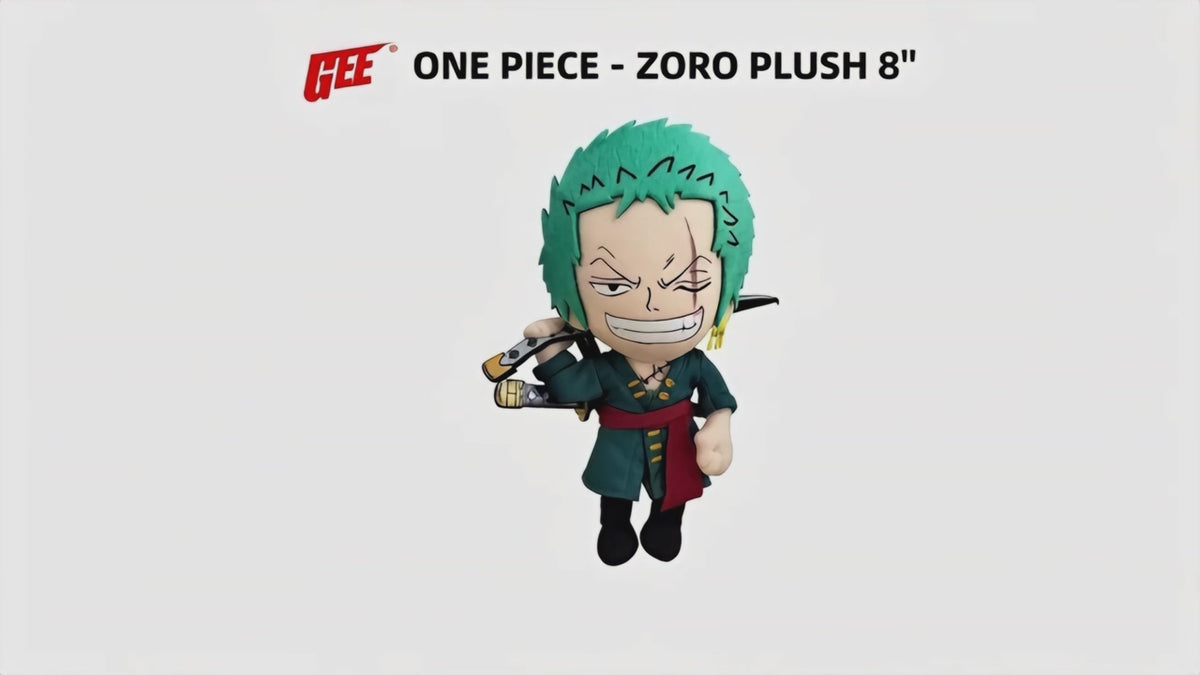 One Piece - Roronoa Zoro Plush 8"H