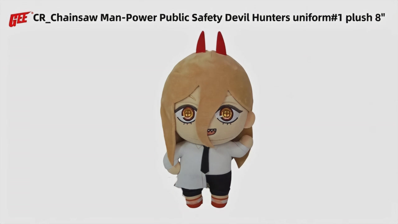 Chainsaw Man - Power Public Safety Devil Hunters Uniform #1 Plush 8"H