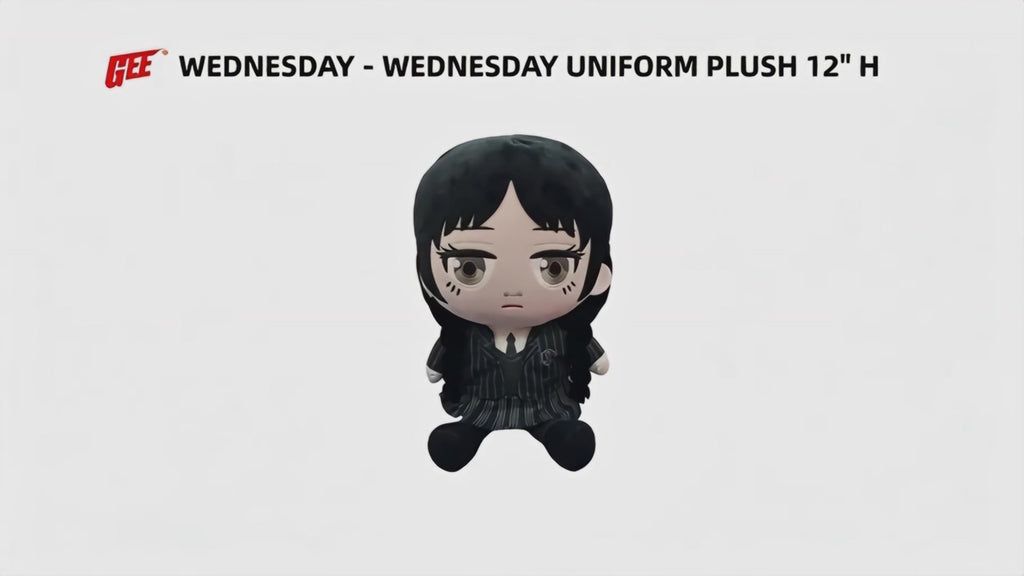 Wednesday - Wednesday (Uniform) Sitting Pose Plush 12" H