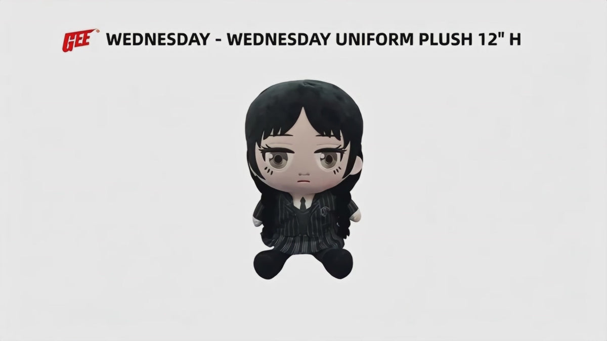 Wednesday - Wednesday (Uniform) Sitting Pose Plush 12" H