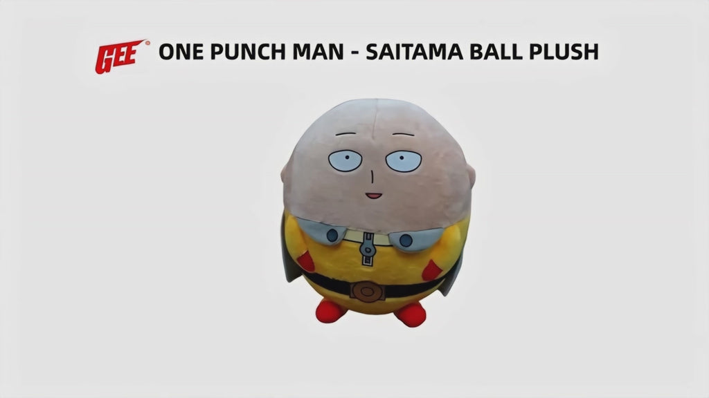One Punch Man - Saitama "Caped Baldy" Ball Plush 7"H