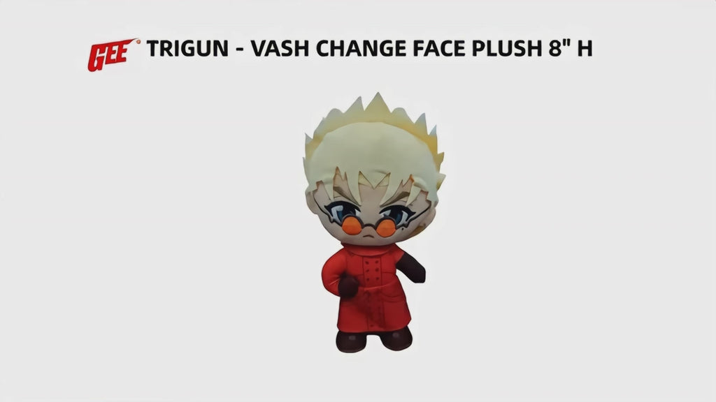 Trigun - Vash the Stampede (Face Changing) Plush 8"