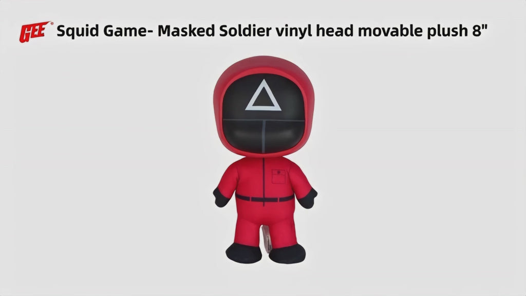 Squid Game - Masked Soldier (Triangle) Figurekey Plush 8"
